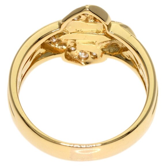 DIOR 18k Yellow Gold Diamond Ring - Picture 4 of 11